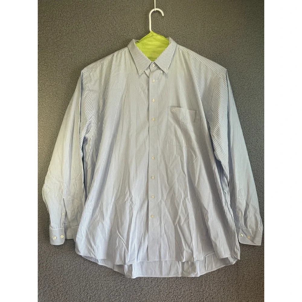 Cutter & Buck  Men's Dress‎ Shirt Sh Blue/White SIZE 3XT